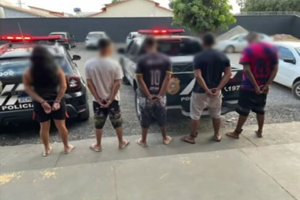 Operação “Mãos Dadas” prende cinco pessoas são presas por tráfico de drogas