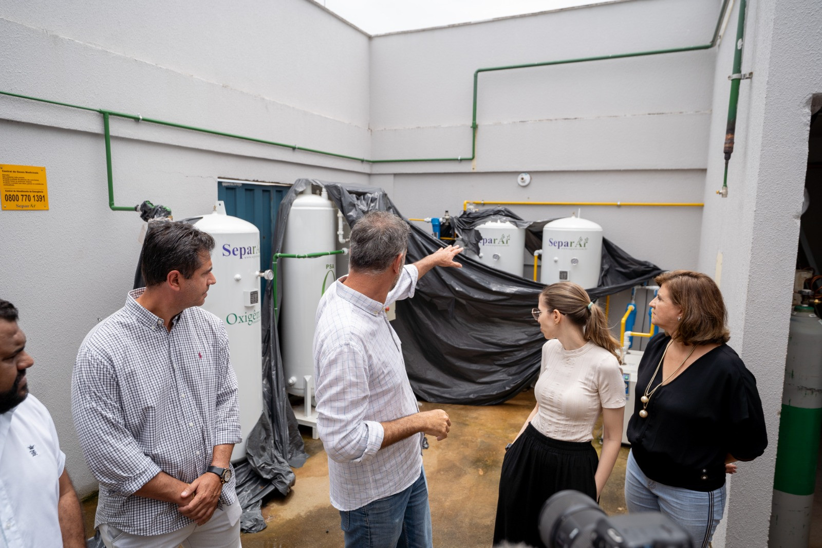 Centro cirúrgico inacabado e defeitos de execução são constatados em visita ao novo hospital municipal de Goianésia