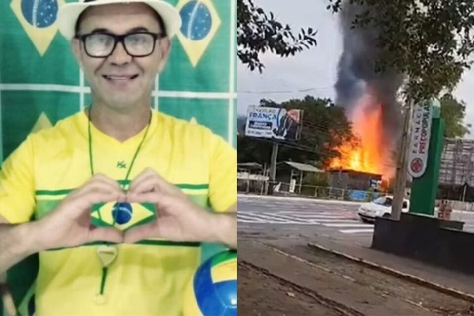 Casa de homem-bomba que cometeu atentado em Brasília é incendiada em Santa Catarina