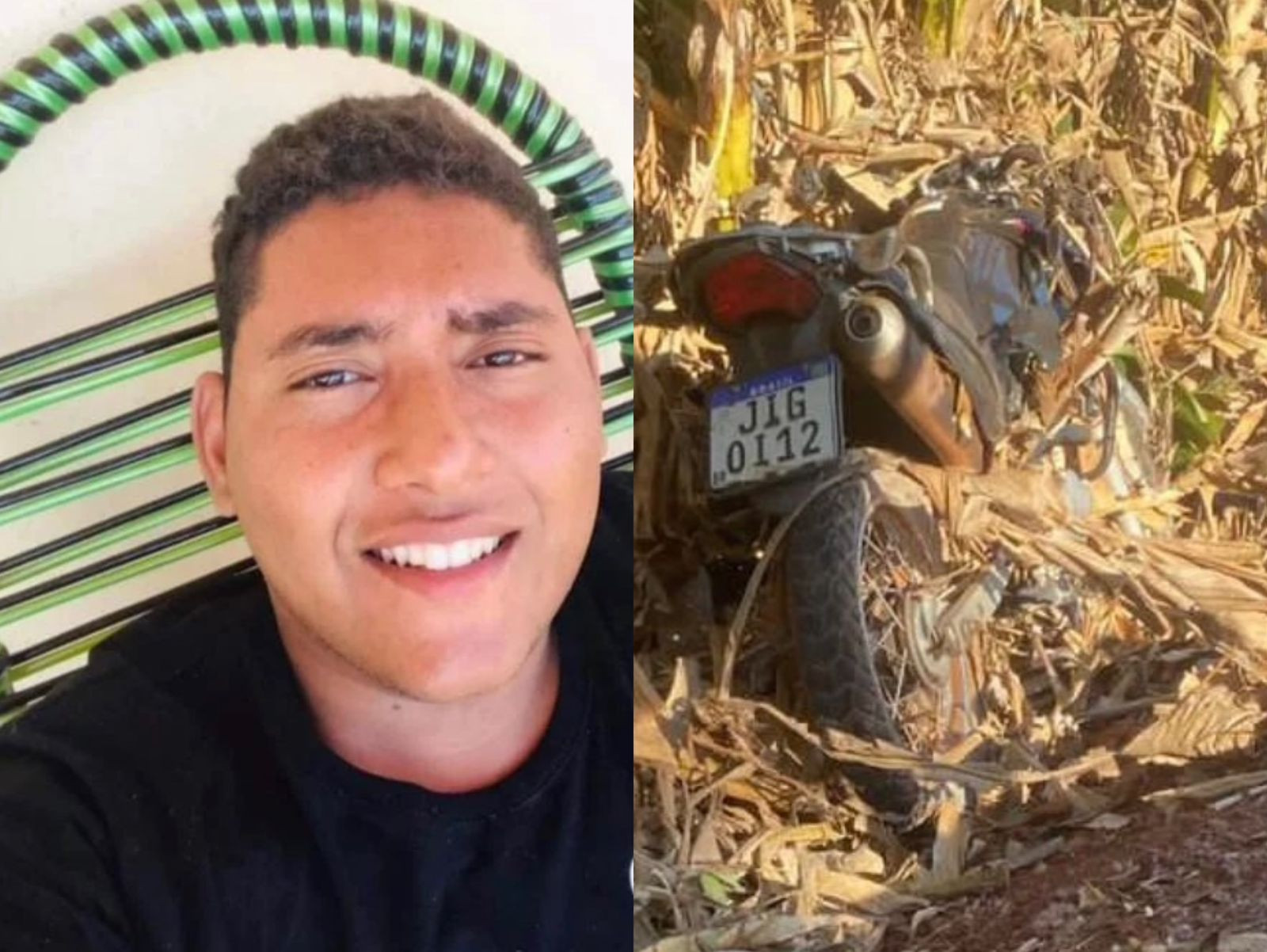 Jovem sofre grave acidente de moto depois de colidir em cachorro na pista