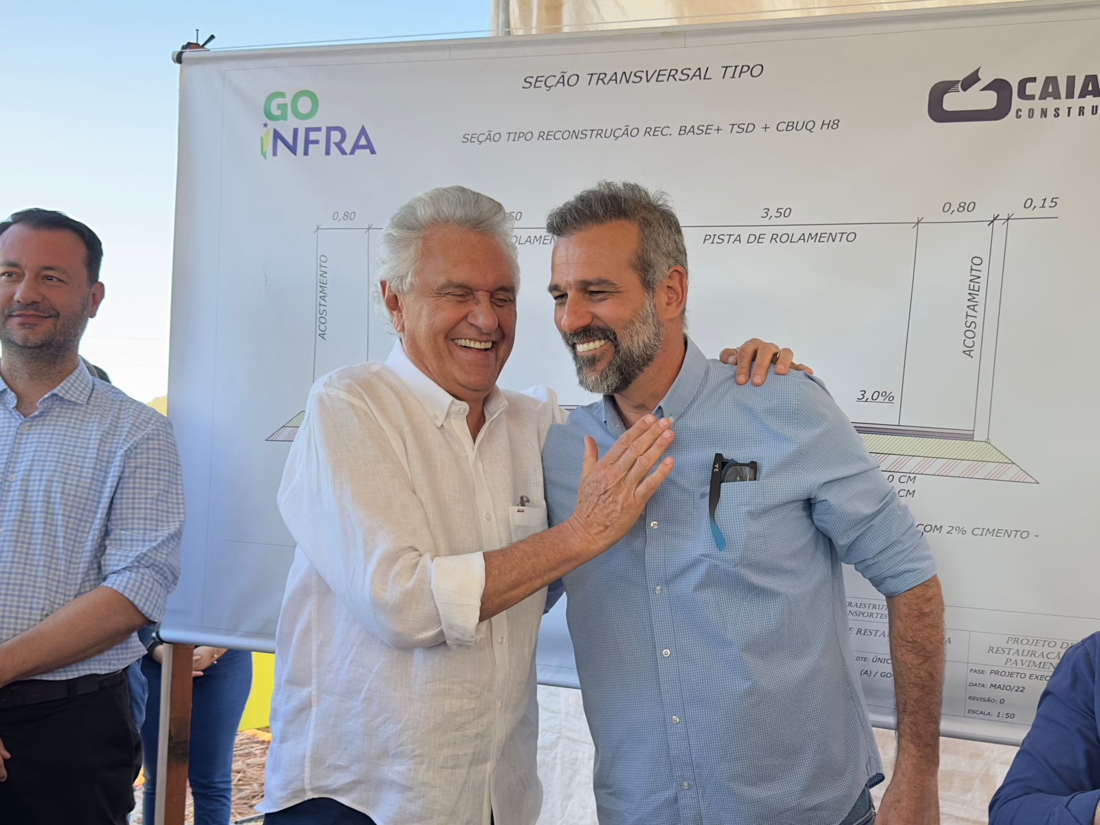 Renato de Castro e Ronaldo Caiado visitam obras e anunciam investimentos para Goianésia