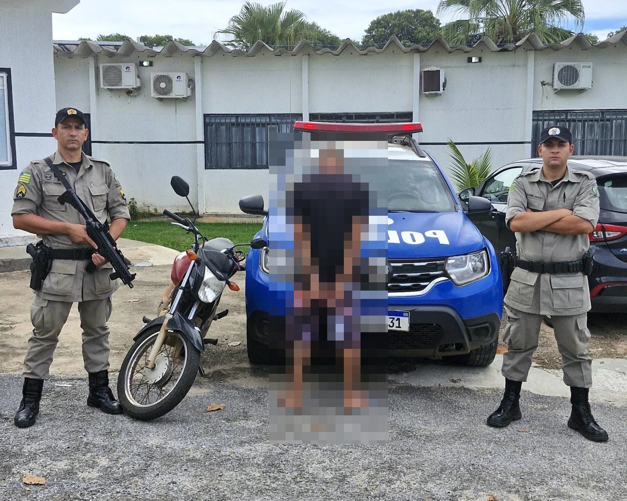 Homem furta moto no Carrilho mas acaba preso pela Polícia Militar no Jardim Esperança