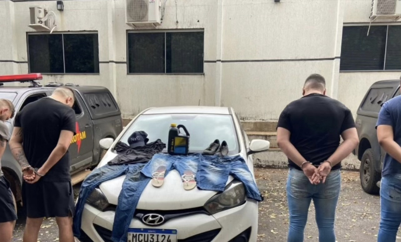 Forças policiais prendem quatro ladrões que roubaram agência bancária na cidade de Barro Alto