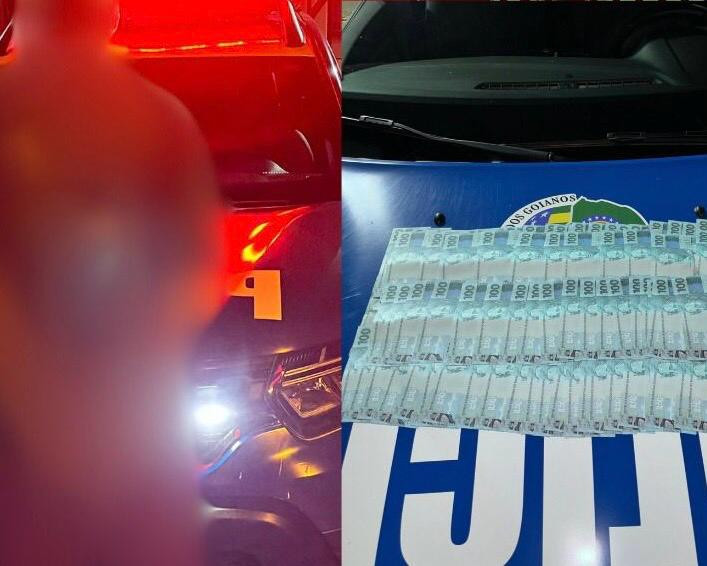 Homem é preso em Goianésia com quase 10 mil reais em notas falsas de 100 reais