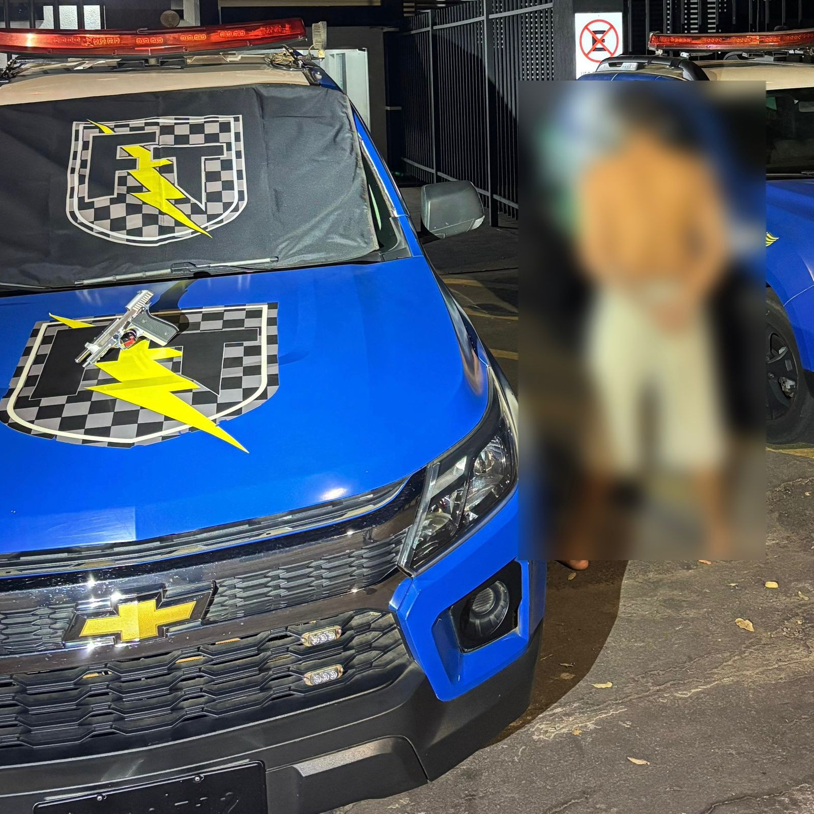 Ação rápida da Força Tática da Polícia Militar de Goianésia apreende arma furtada e prende homem em jaraguá