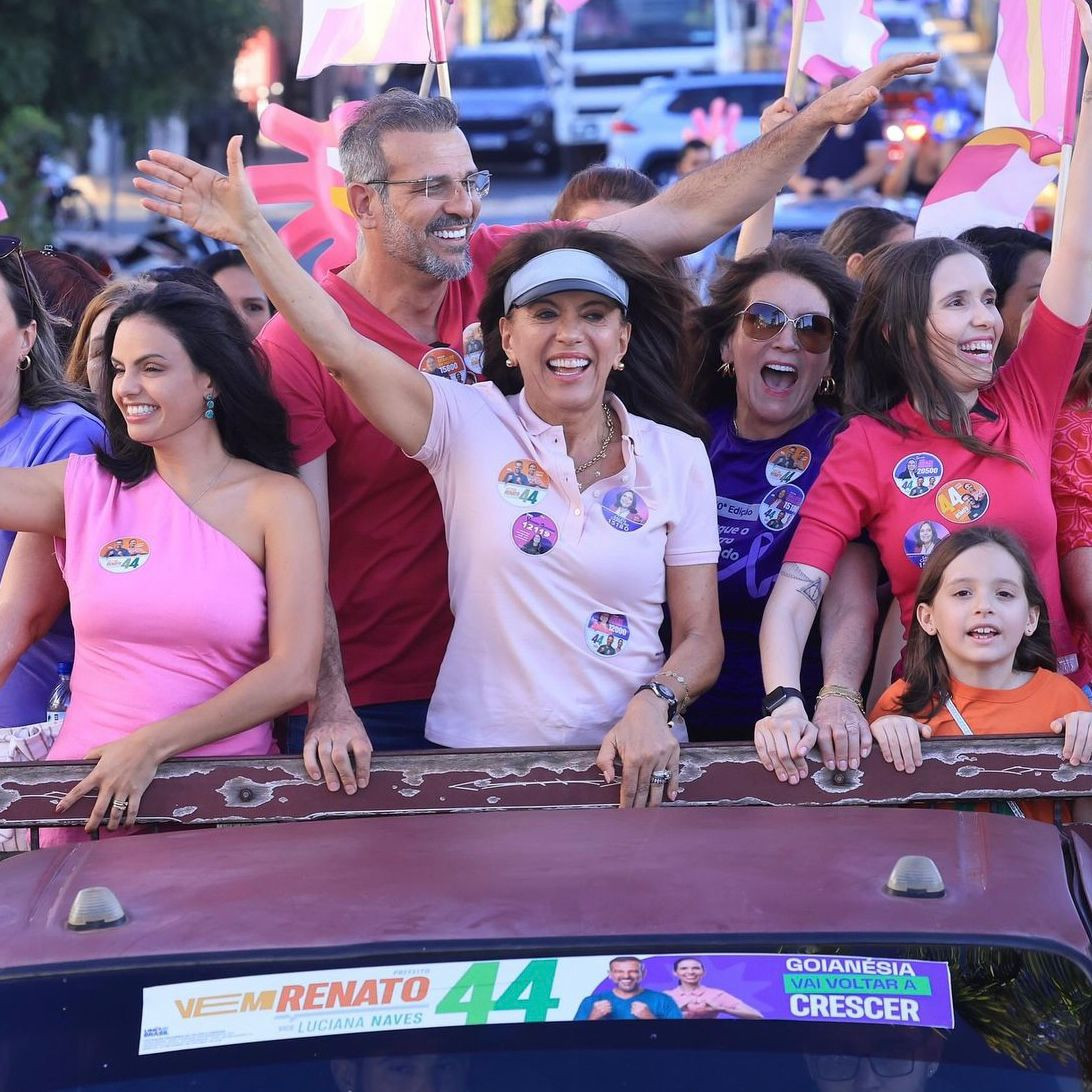 Gracinha Caiado, Renato de Castro e Luciana Naves realizam grande carreata da mulher em Goianésia