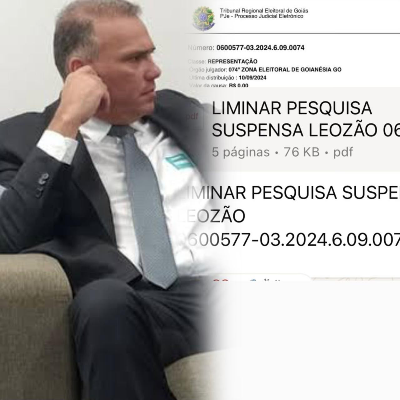 Justiça eleitoral suspende pesquisa que beneficiava Leonardo Menezes, por suspeita de fraude