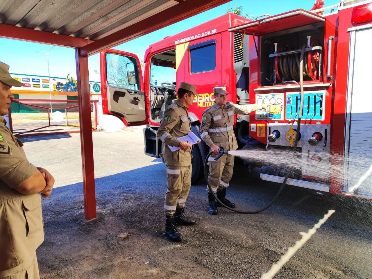 Batalhão dos Bombeiros de Goianésia passam com sucesso por inspeção técnica 