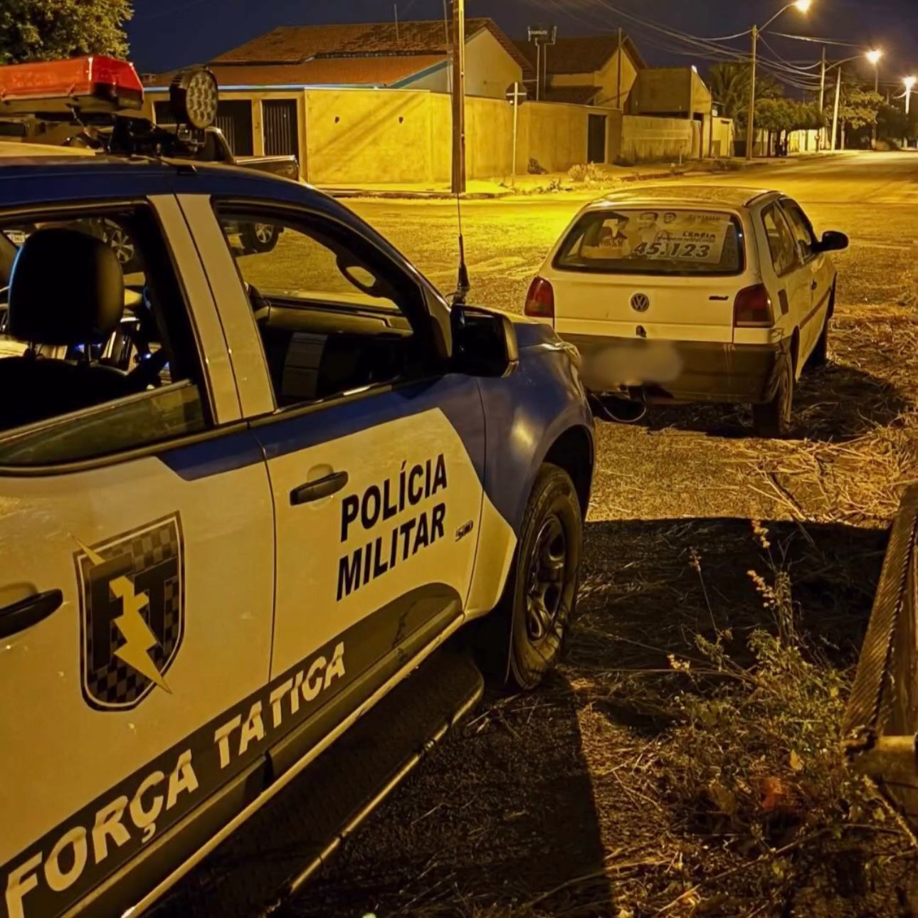 Veículo furtado em Campinaçu é recuperado em Goianésia pela equipe da força tática