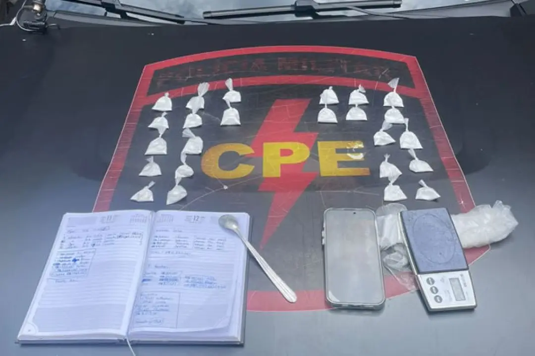 Traficante preso pelo CPE de Goianésia disse que misturava Pó Royal pra render e aumentar o lucro