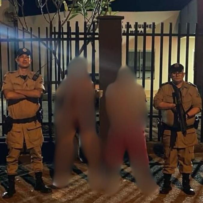 Bandidos são presos pela Polícia Militar depois de assaltarem no Negrinho Carrilho em Goianésia