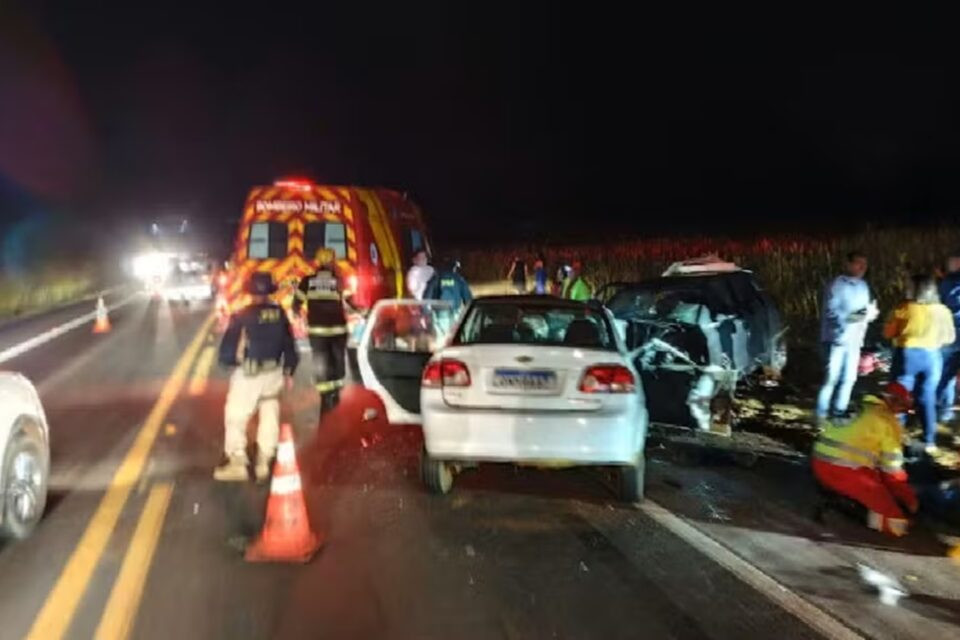 Tragédia na BR-153: acidente deixa três mortos da mesma família e vereador em estado grave