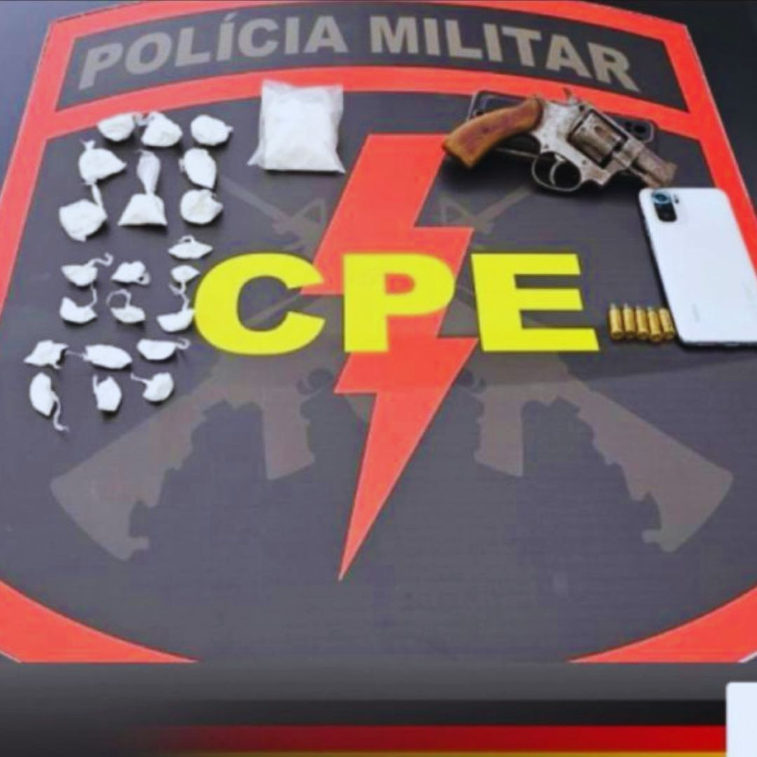 Traficante de drogas e armas é preso pelo CPE de Goianésia no Jardim Esperança