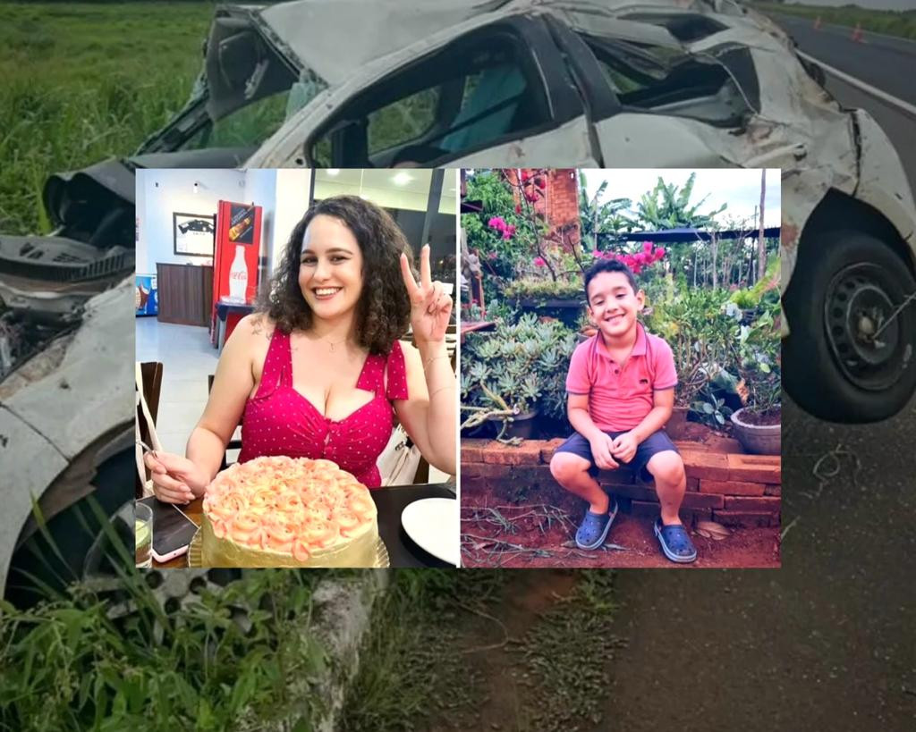 Mãe e filho morrem em grave acidente na BR-060 próximo a cidade de Rio Verde